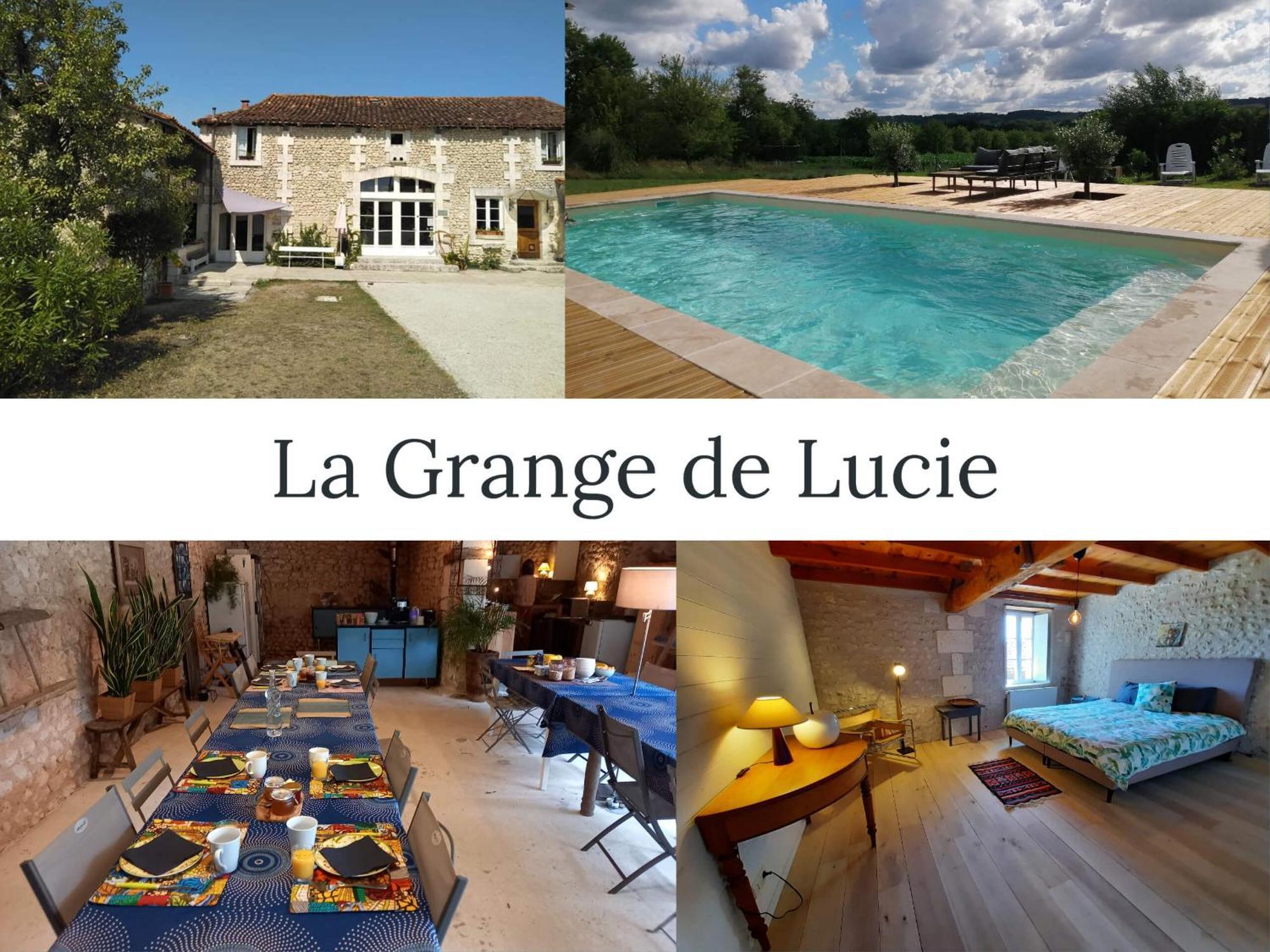La Grange De Lucie -Chambres D'Hotes En Perigord-Dordogne Nanteuil-Auriac-de-Bourzac Dış mekan fotoğraf